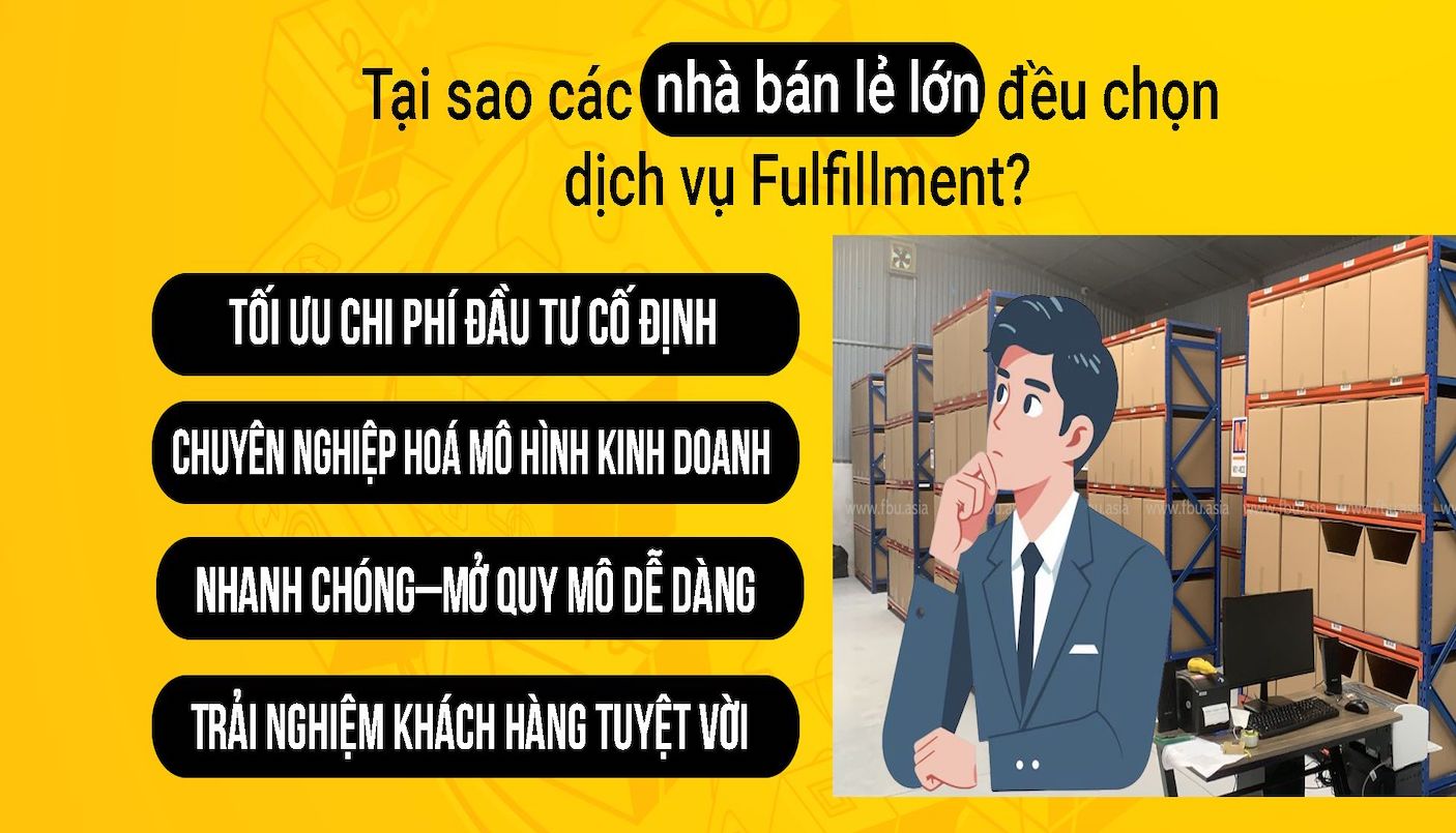 Tại sao các nhà bán lẻ trong TMĐT đều chọn Fulfillment?